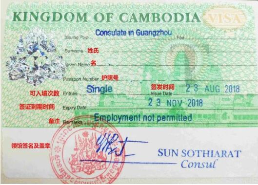 儿童怎么申请柬埔寨签证？